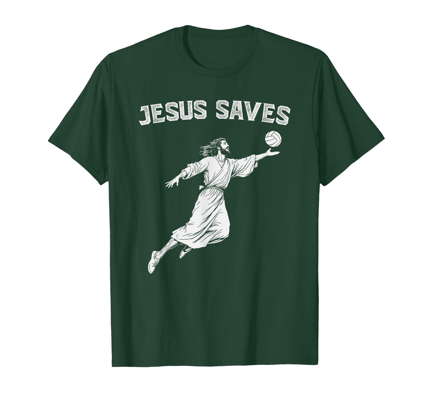 Jesus Saves Volleyball Player Christian T-Shirt