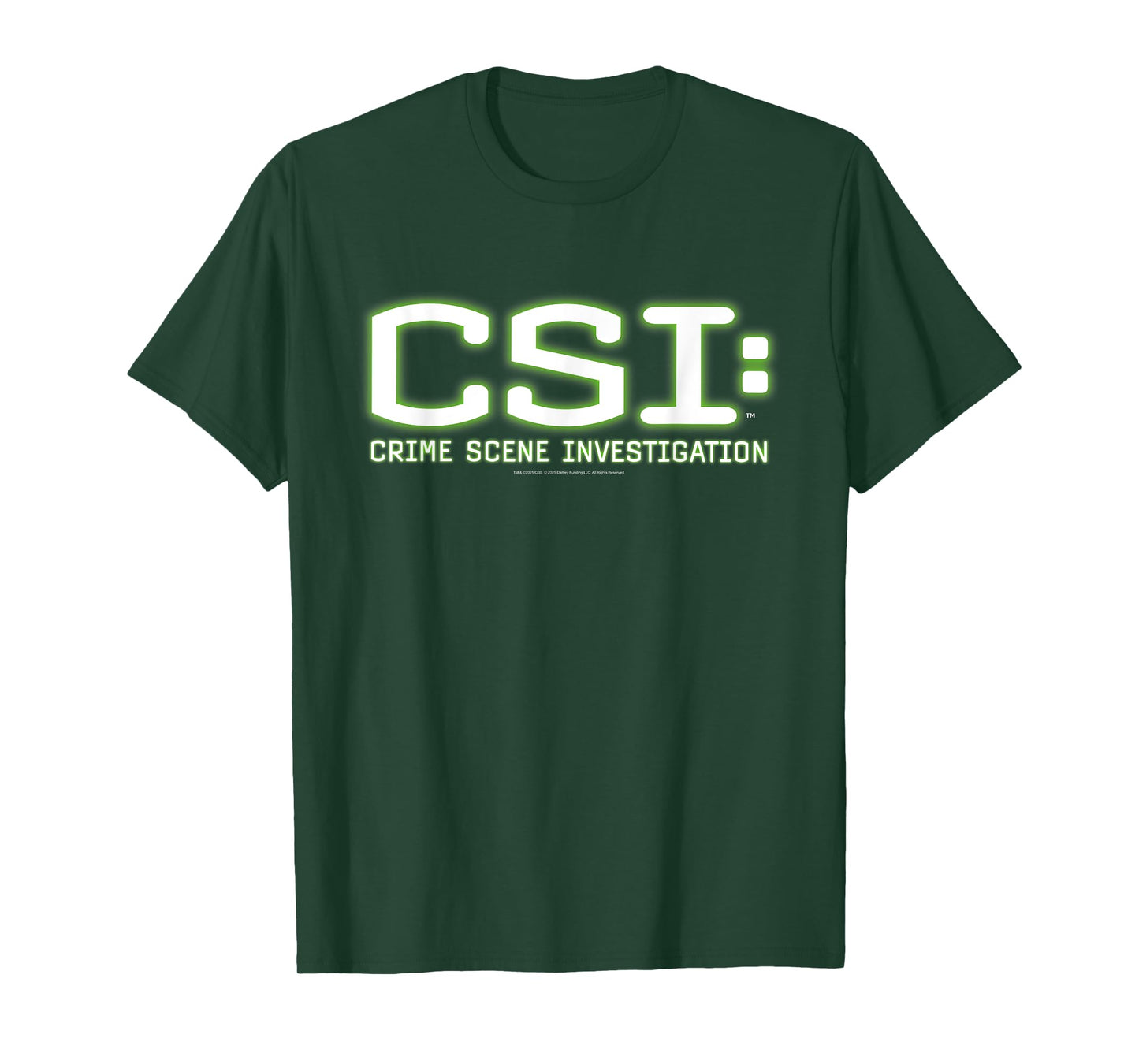 CSI: Crime Scene Investigation Green Glow Logo TV T-Shirt