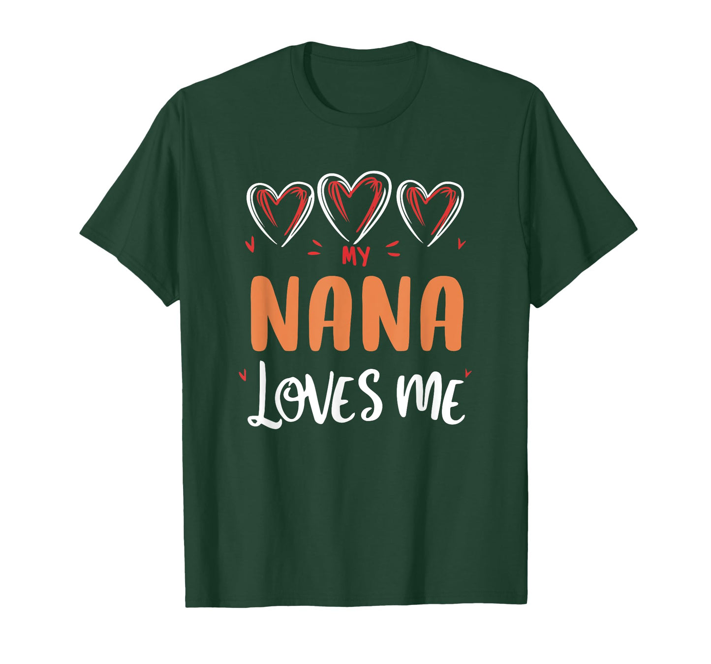 My Nana Loves Me Grandkids Kids Grandma T-Shirt