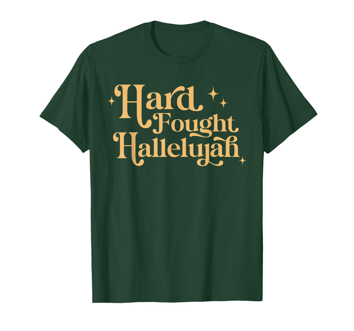 Retro Hard Fought Hallelujah Christian T-Shirt