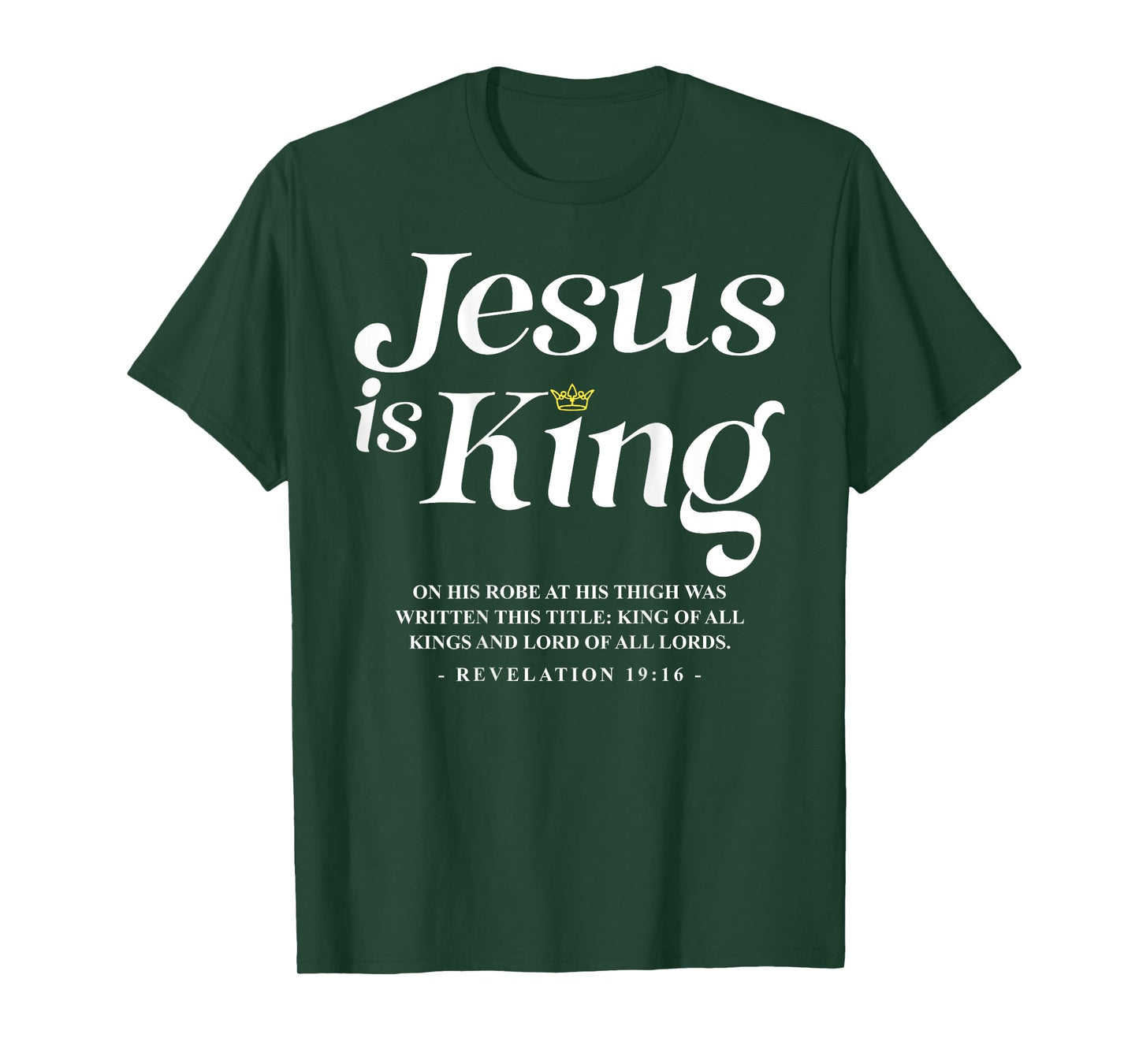 Jesus Is King John 14:6 Costume Jesus Christian (On Back) T-Shirt