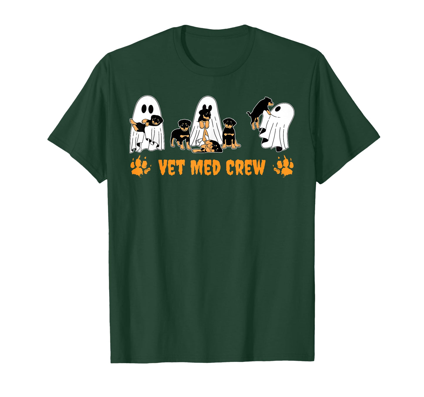 Vet Med Crew Cute God Ghost Veterinary Technician Halloween T-Shirt