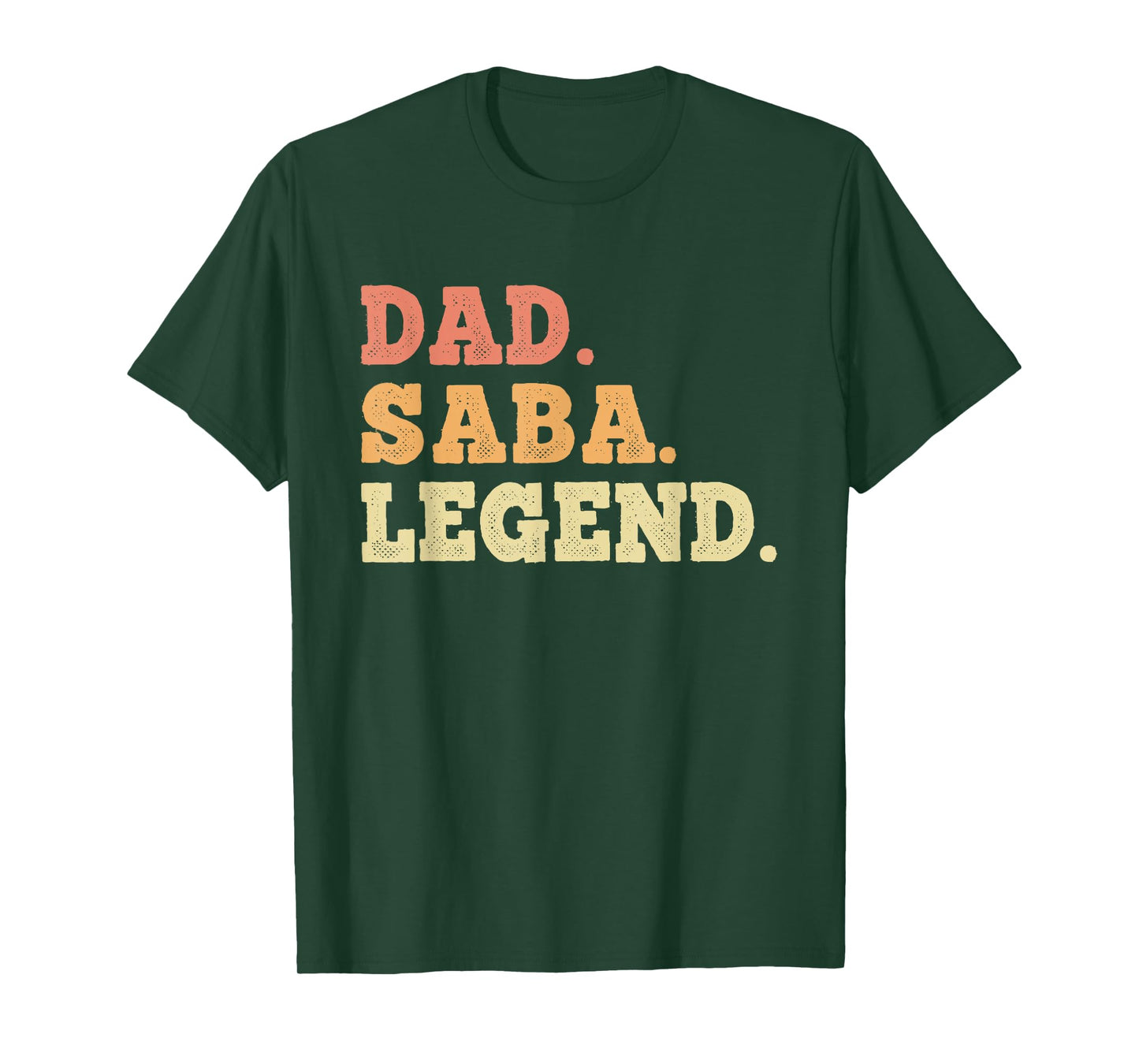 Dad Saba Legend Retro Vintage Funny Legendary T-Shirt