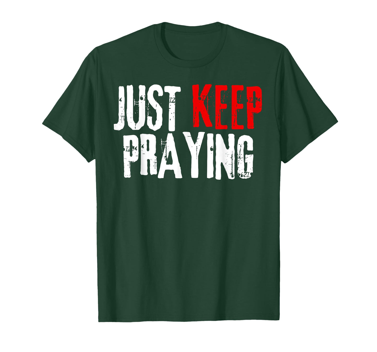 Just Keep Praying Hands Prayer Religious Christian Praying T-Shirt