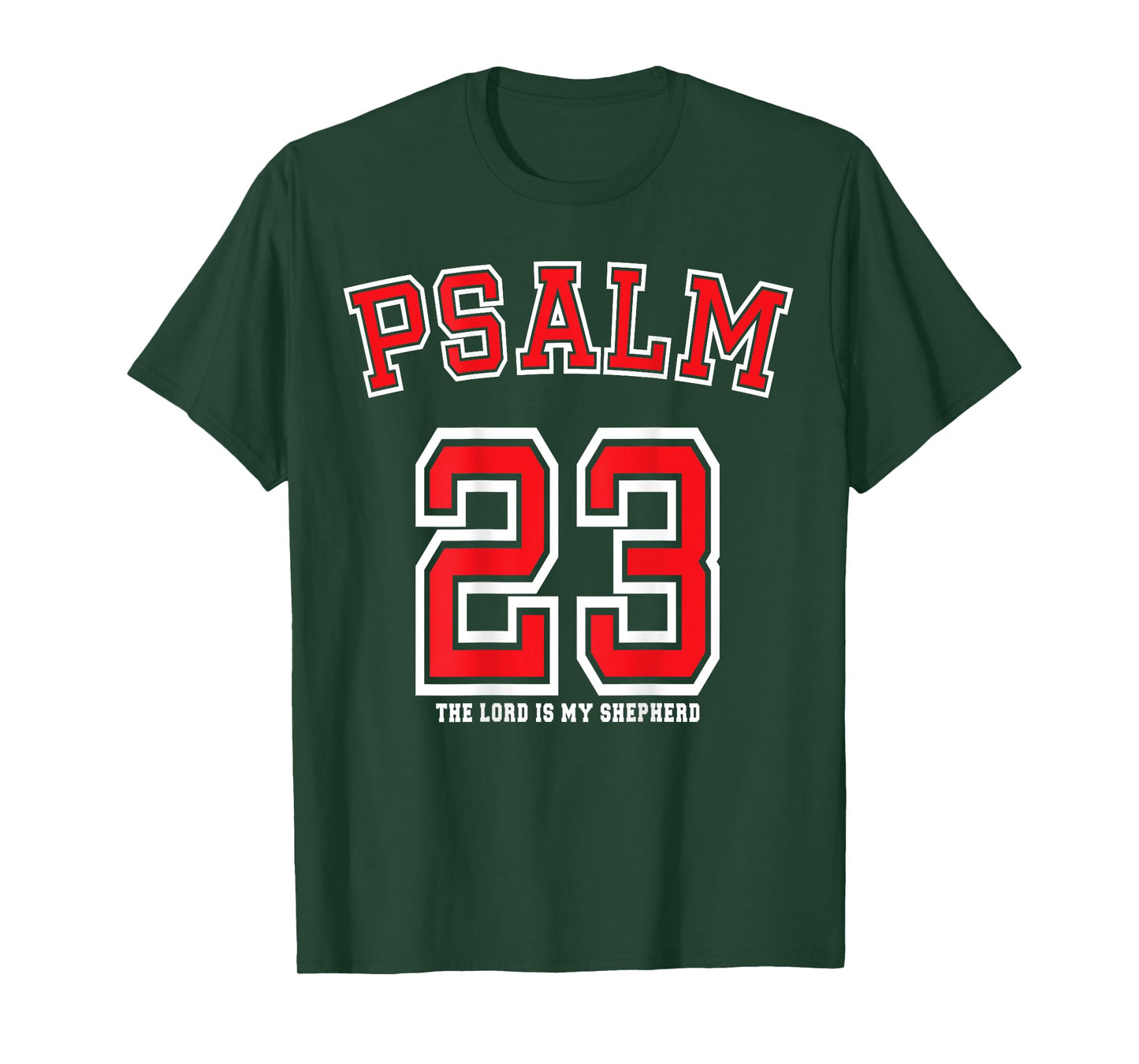 Casa Gosen Psalm 23 Unisex-Kids Black Small Modern Letter Print T-Shirt