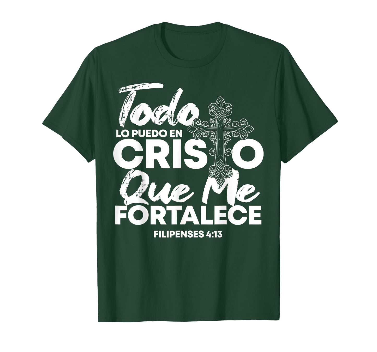 Christian Spanish Religious Bible Verse Saying T-Shirt