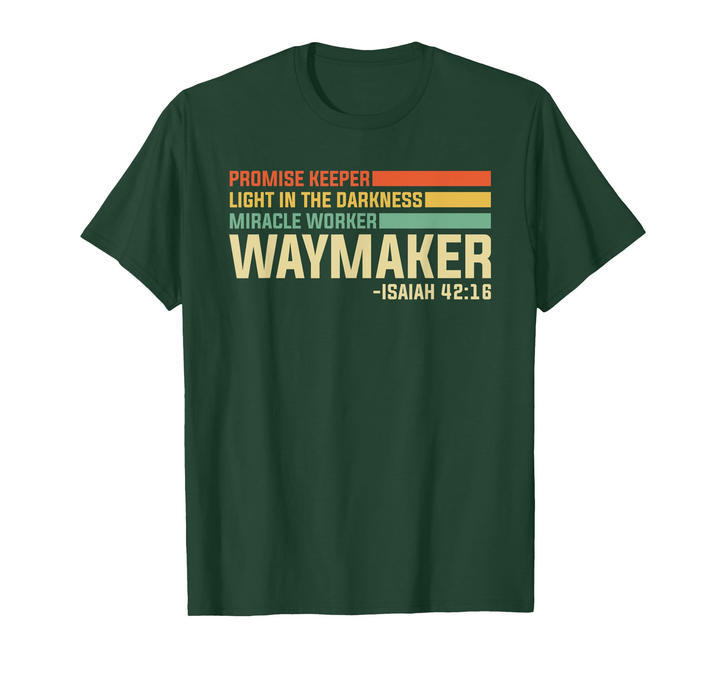 Waymaker Promise Keeper Christian Bible Verse Retro Vintage T-Shirt