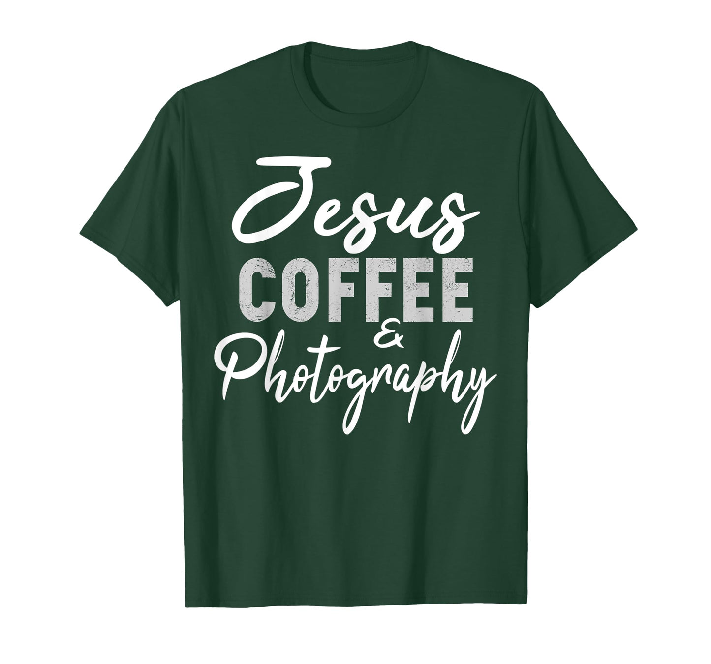 Jesus Coffee and Photography Funny Photographer Camera T-Shirt
