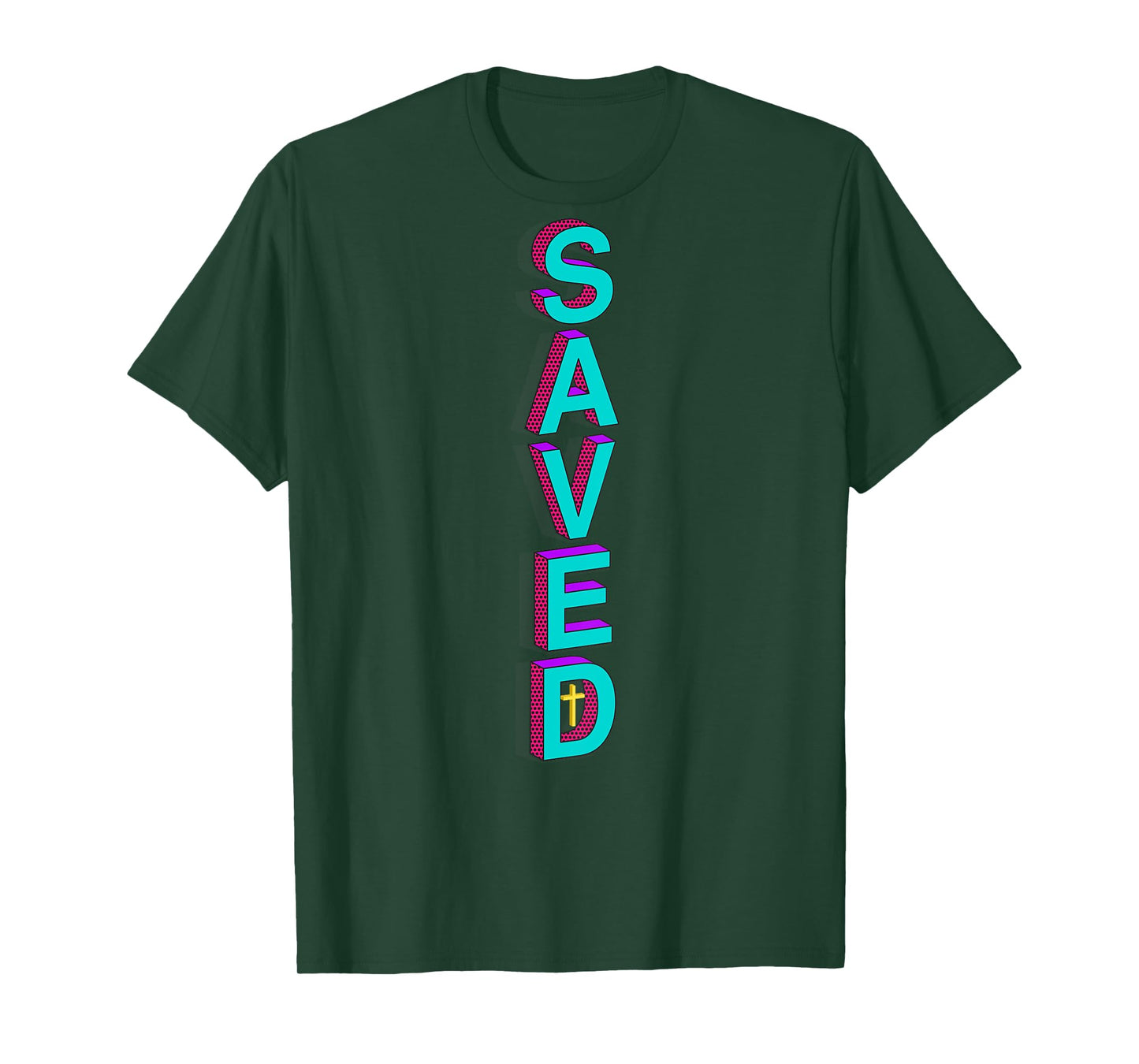 Christian Bible Verse Saved John 3:16 Religious Back Design T-Shirt