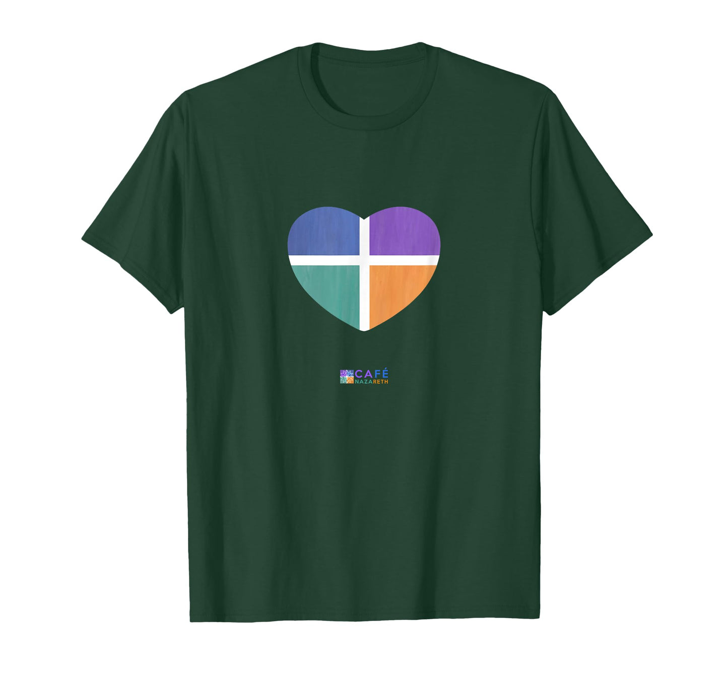 Four Color Heart T-Shirt