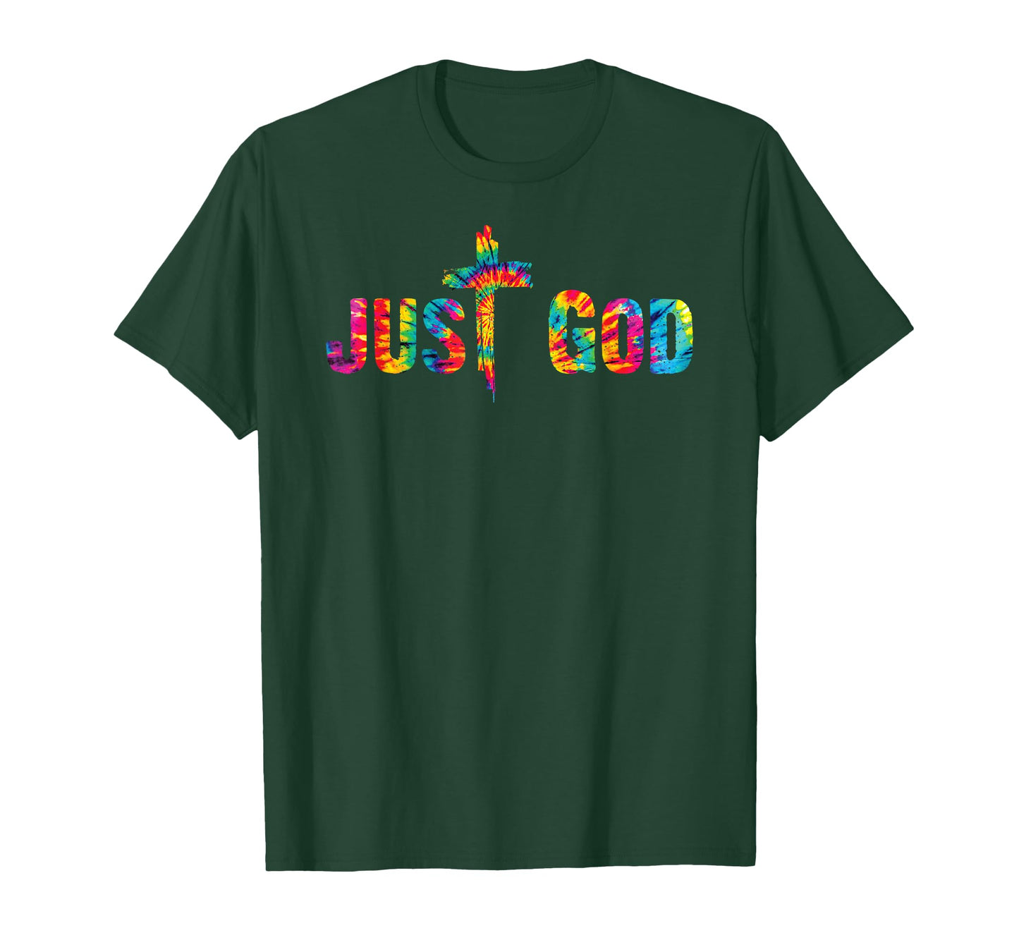 Just God Jesus Cross Inspirational Motivational Christian T-Shirt
