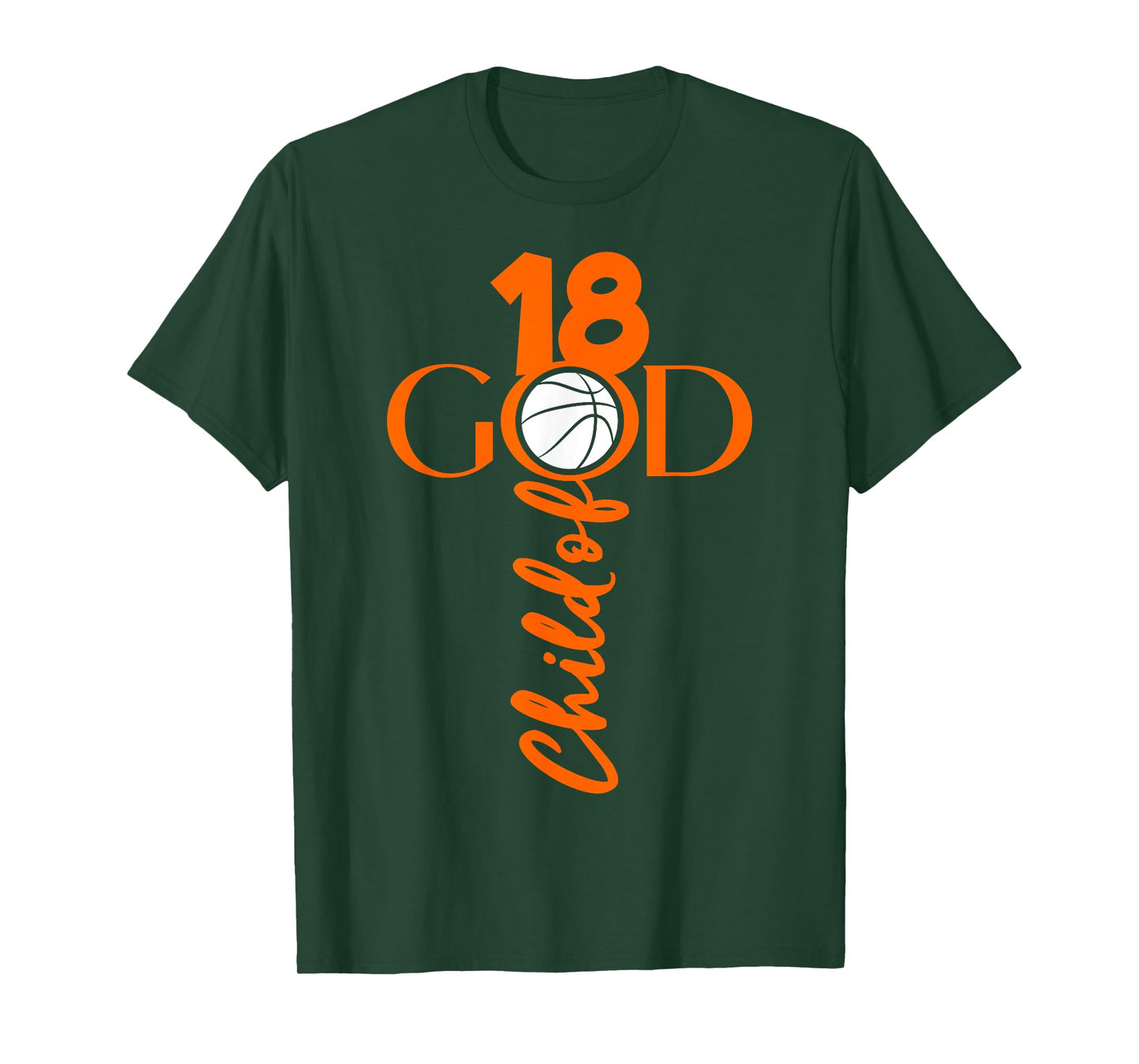 JESUS 18 YEARS CHILD OF GOD BASKETBALL 18TH BIRTHDAY T-Shirt