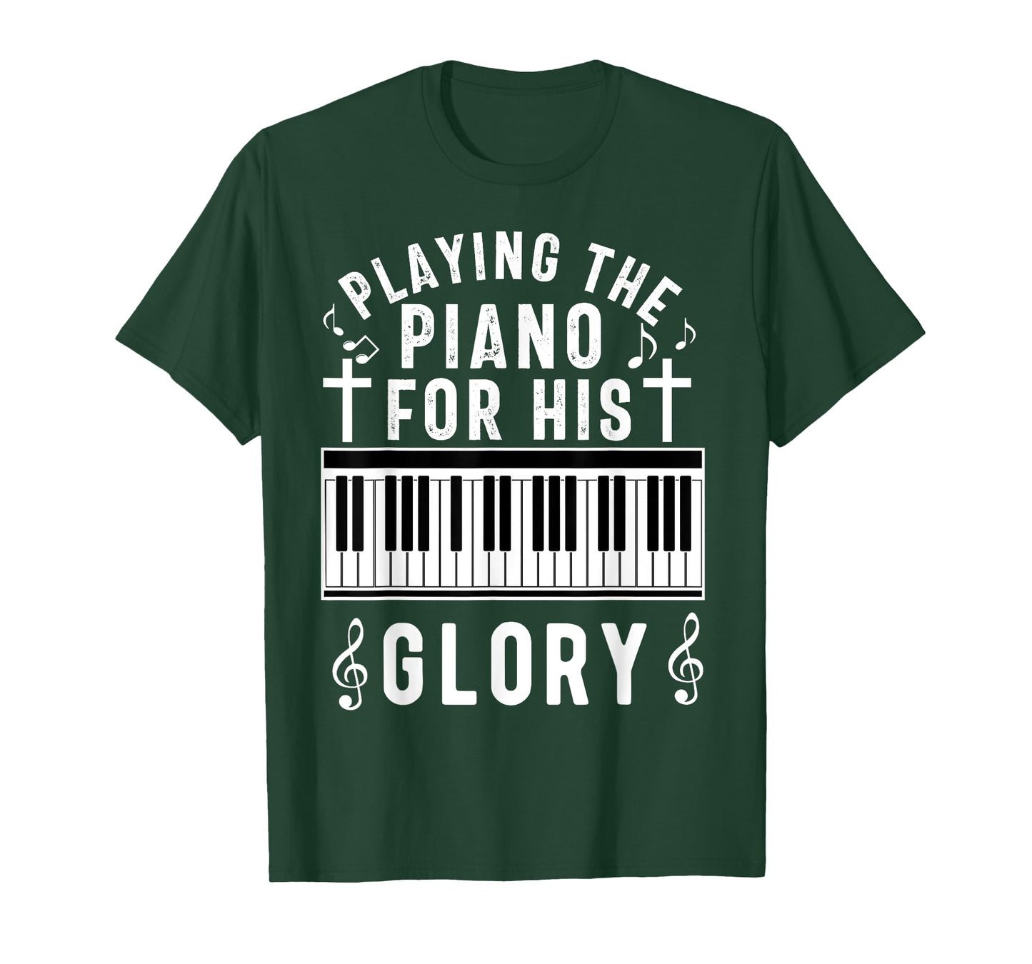 Christian Pianist Jesus Piano Player Musician Worship Lover T-Shirt