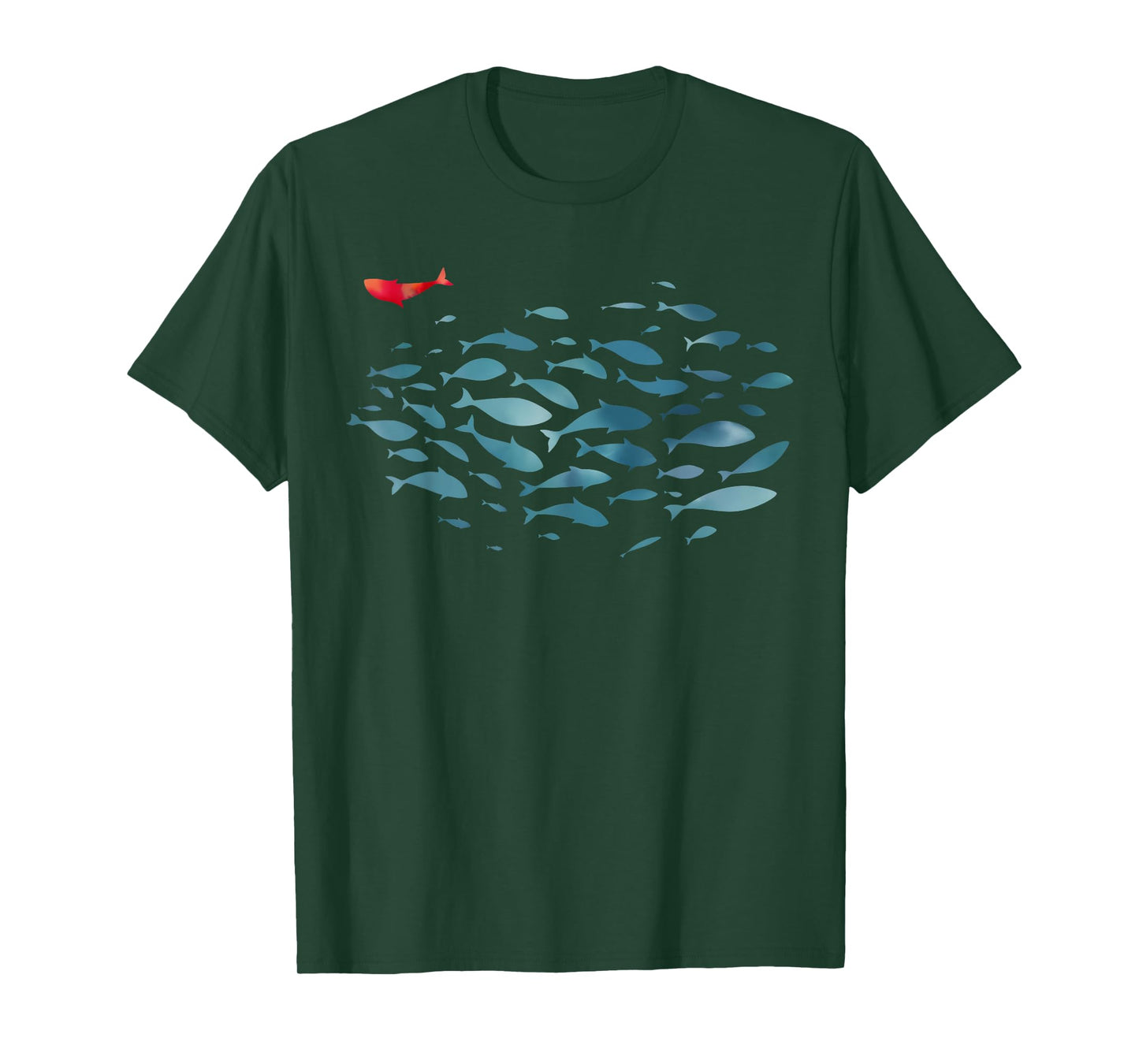Fish Swim Against The Current Christian Bible Inspirational T-Shirt