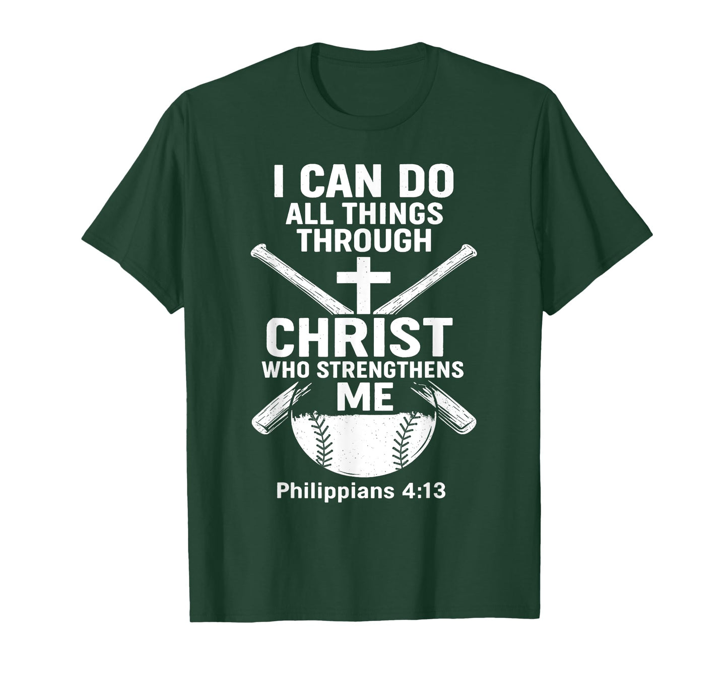 Baseball Christian Athlete Christ Centered T-Shirt