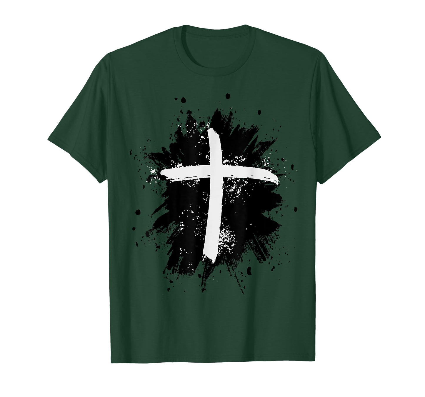 Black and White Jesus Cross Religion Sign T-Shirt