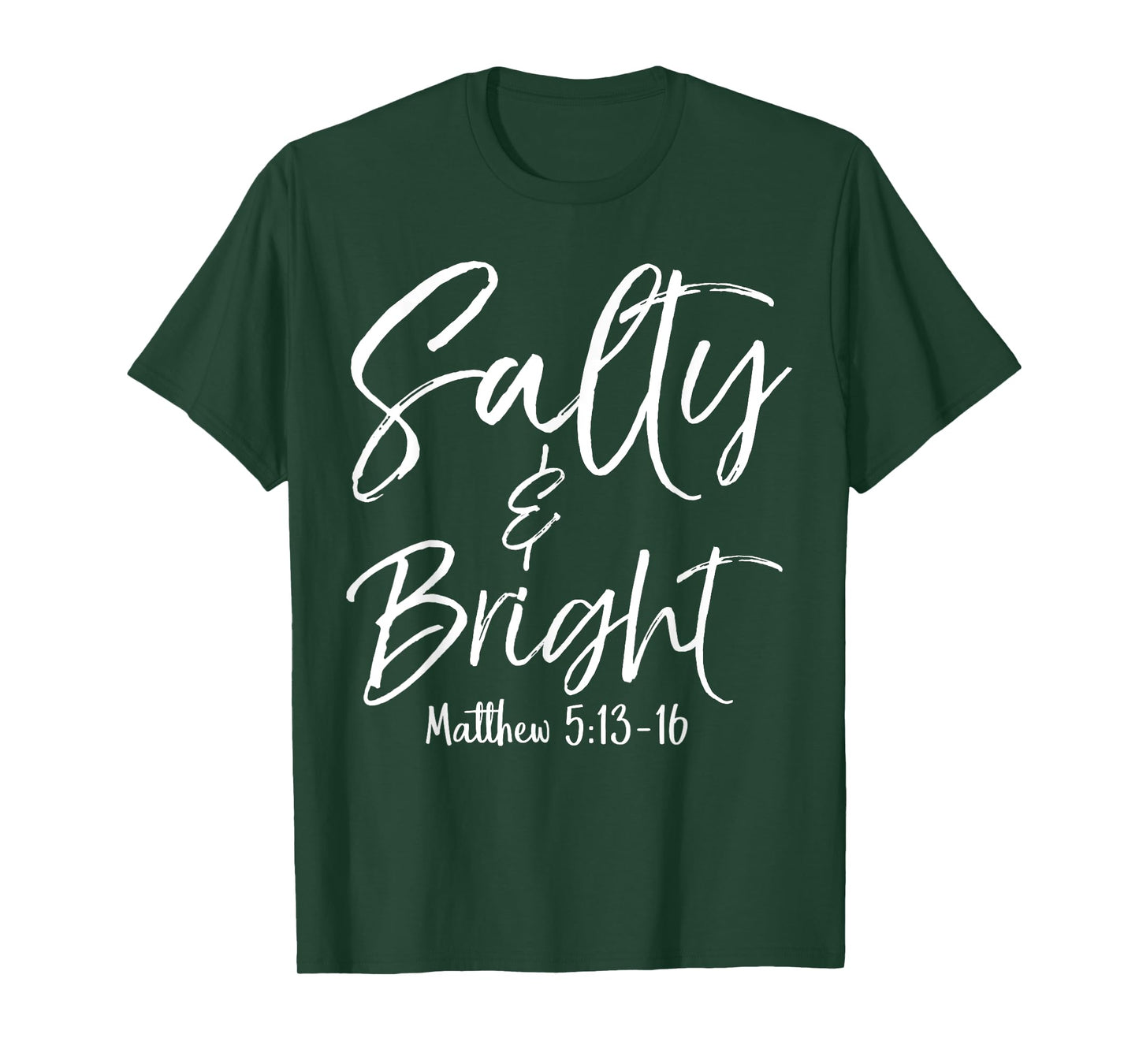 Salty and Bright Shirt Matthew 5:13-16 Vintage Christian Tee T-Shirt