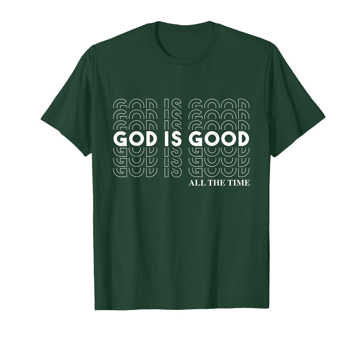 God is Good" Christian Worship Preacher's T-Shirt - Classic Fit, Crew Neck, Short Sleeve (Black)