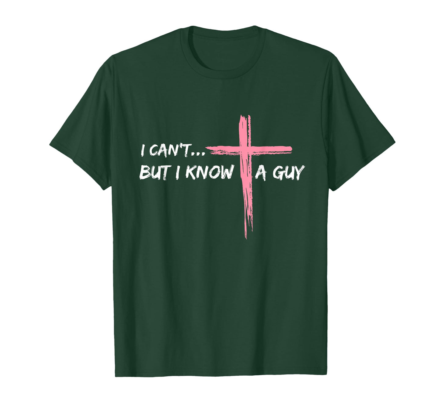 I Know A Guy Christian Apparel Jesus Gifts Retro Jesus Christian T-Shirt - Unisex-Adult, Kids - Black - Cross Print - Retro - Short Sleeve - T-Shirt - Small