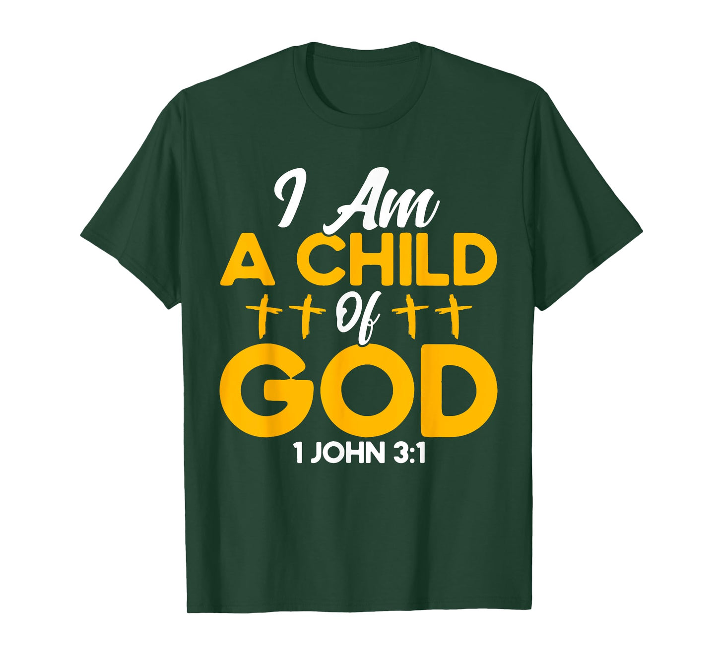Christian Bible Verse John 3:1 Child Of God Cross T-Shirt