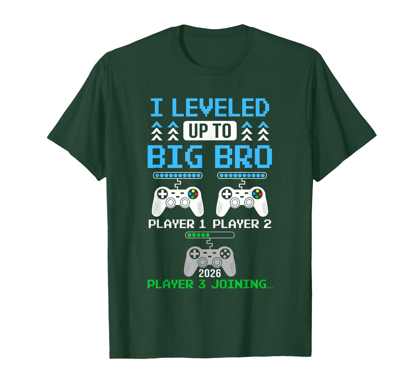 Leveled Up To Big Brother Again Big Brother Est 2026 Kids T-Shirt