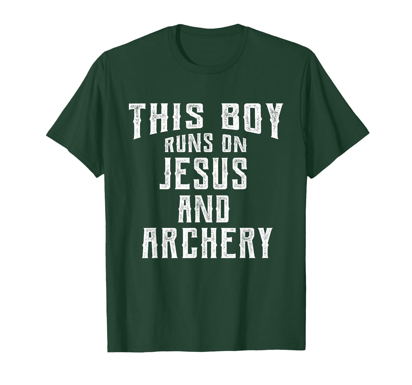 This Boy Runs On Jesus And Archery Christian Gift T-Shirt