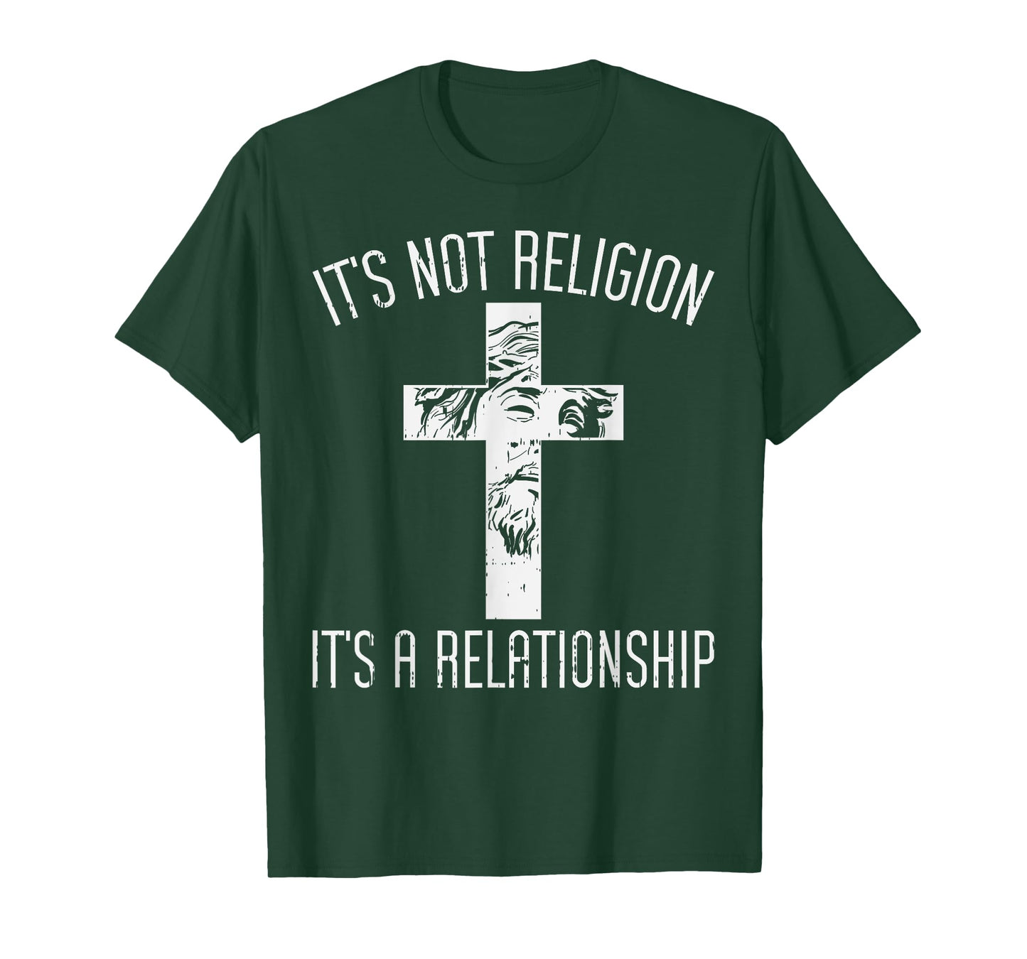 Not Religion Relationship Cross God Jesus Christian Gift T-Shirt