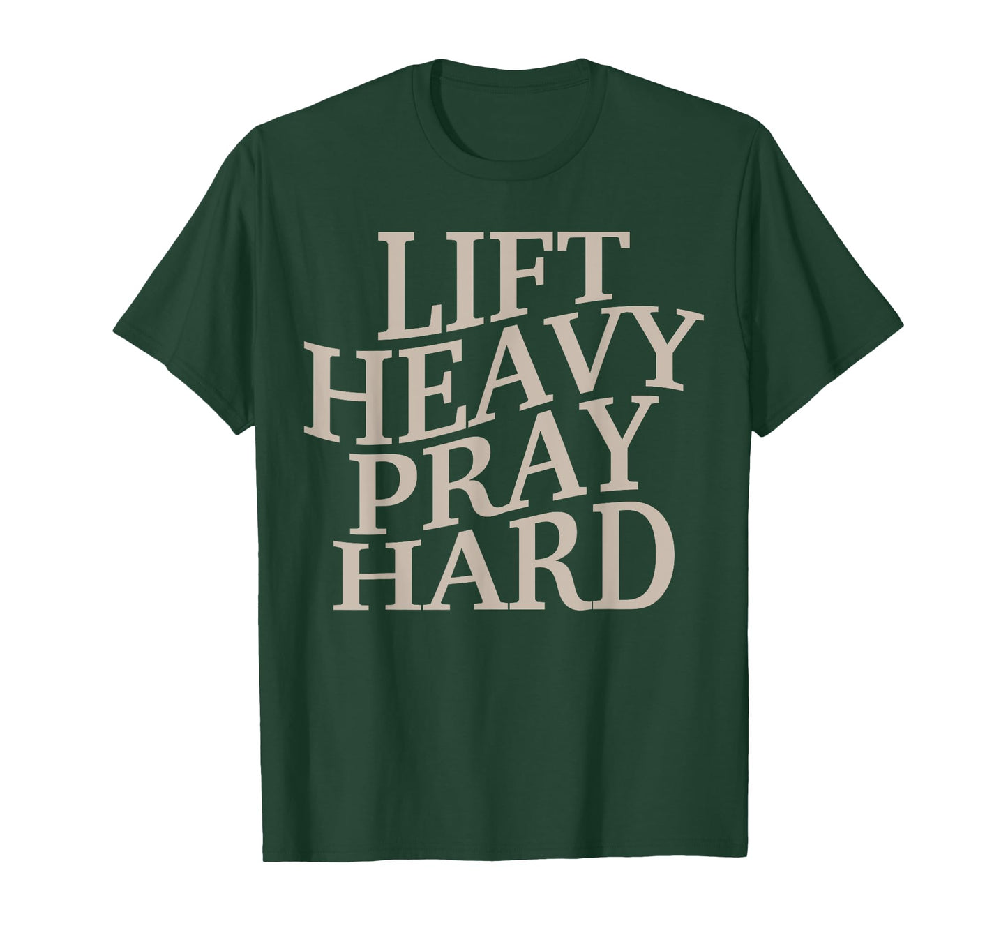 Men's Gym Daddy Christian Workout Lift Heavy Pray Hard Women T-Shirt