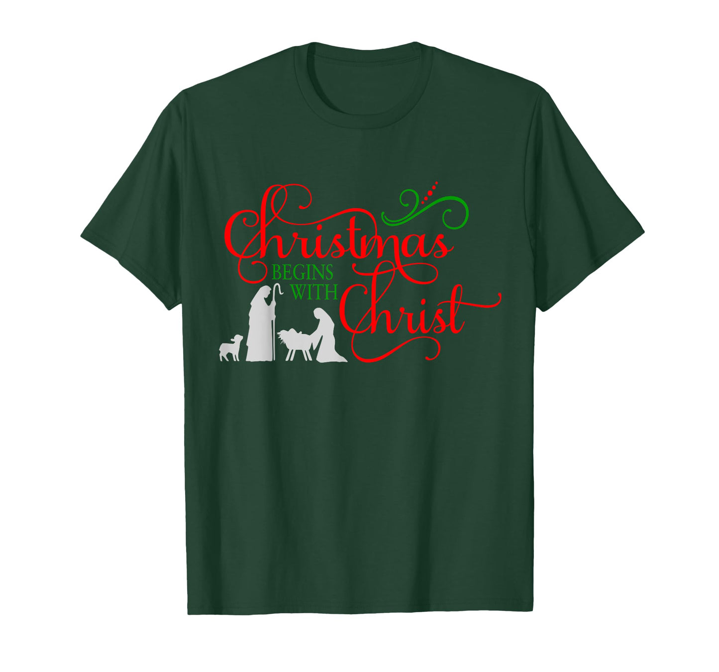Christmas begins with Christ T-Shirt