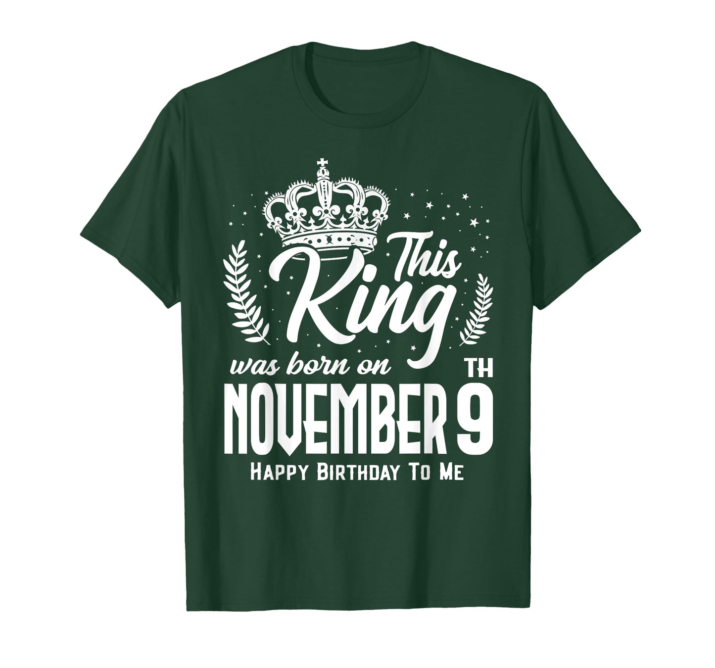 This King Was Born on November 9th Funny Birthday Nov 9 T-Shirt