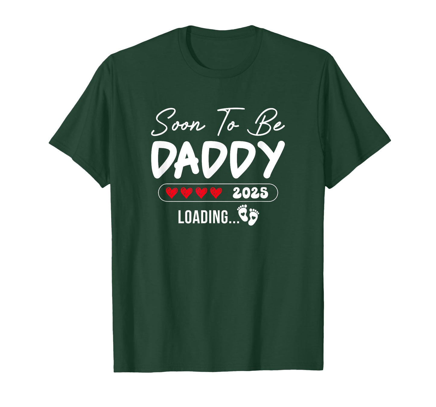 Soon To Be Daddy 2025 Loading Promoted To Daddy Est 2025 T-Shirt