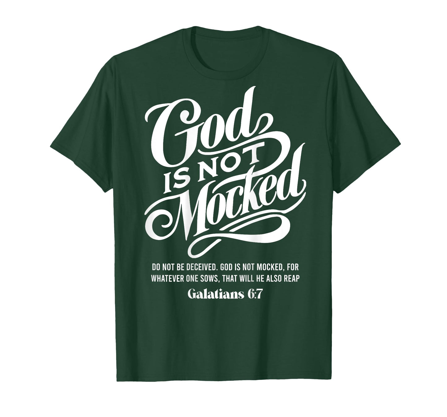 God is not mocked - Galatians 6:7 - bible verse Aesthetic T-Shirt