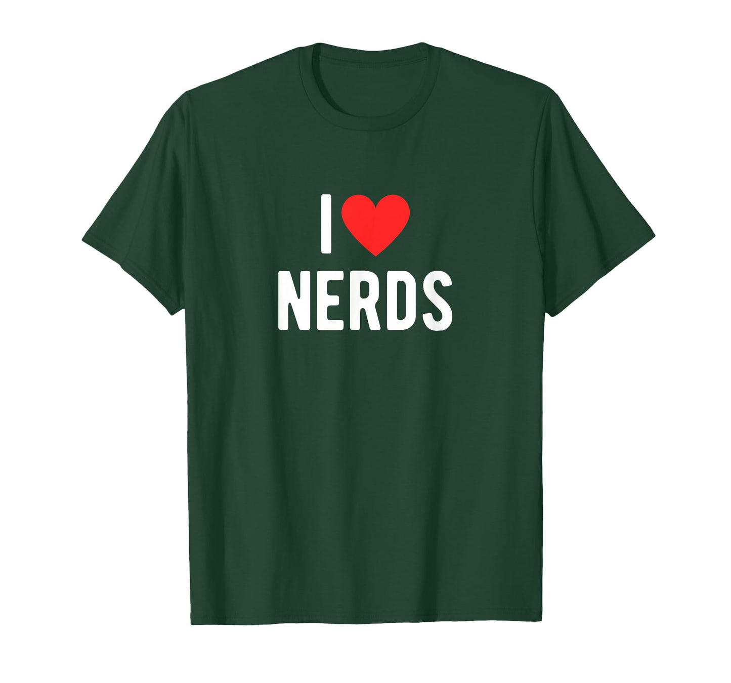 I Love Nerds Funny Geeky Graphic Heart Nerd T-Shirt