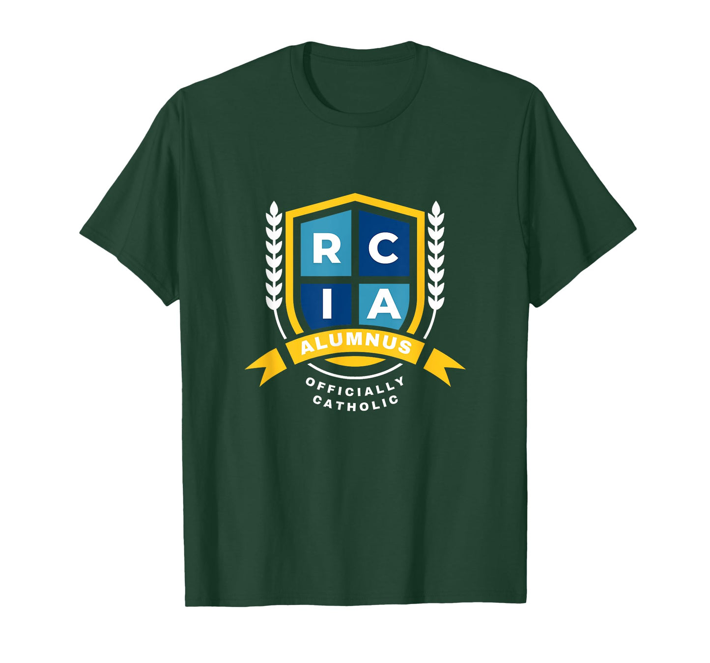 RCIA Alumnus – Officially Catholic Shield Design T-Shirt