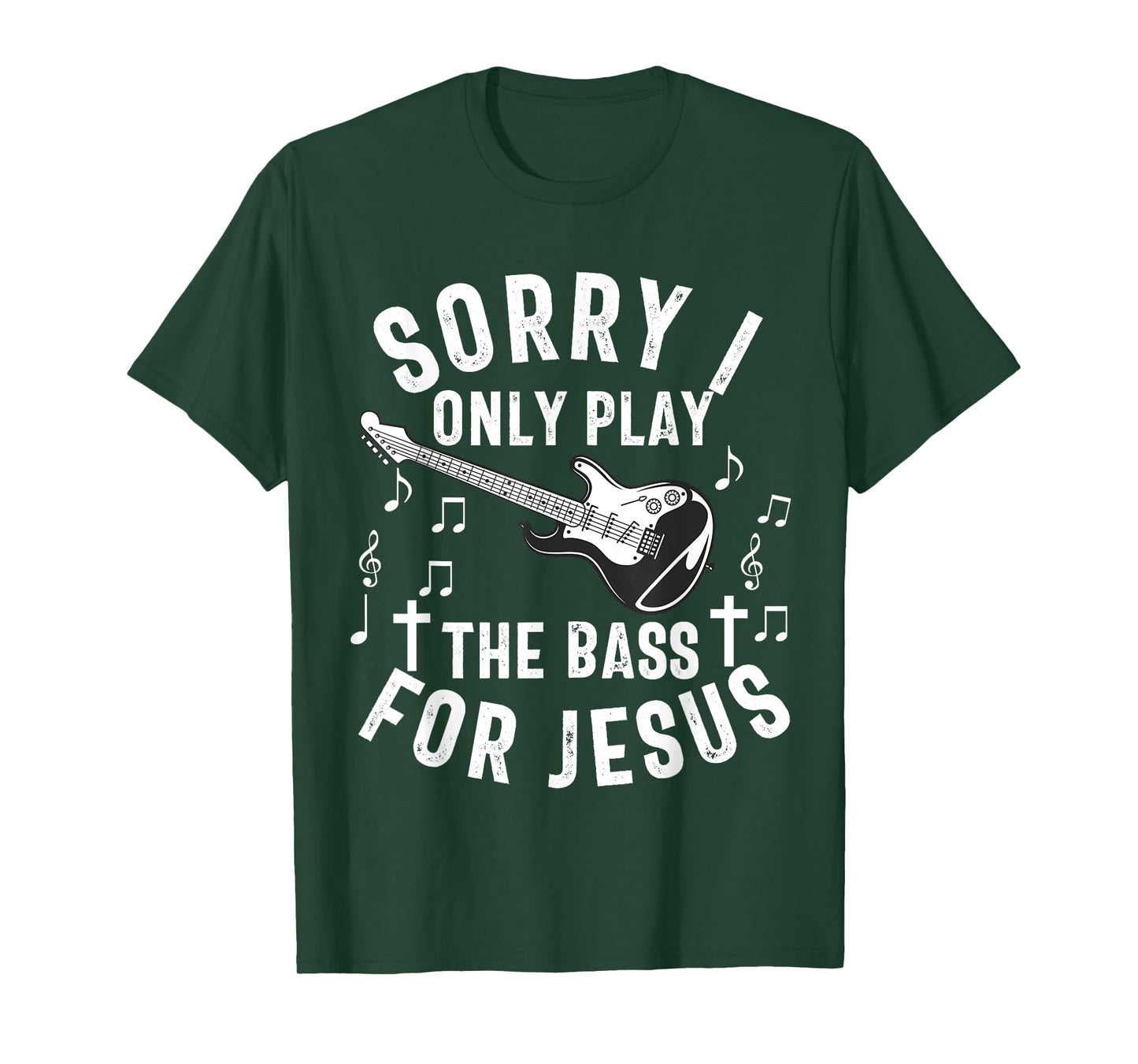 Christian Bass Guitar Player Worship Jesus Bassist Music T-Shirt