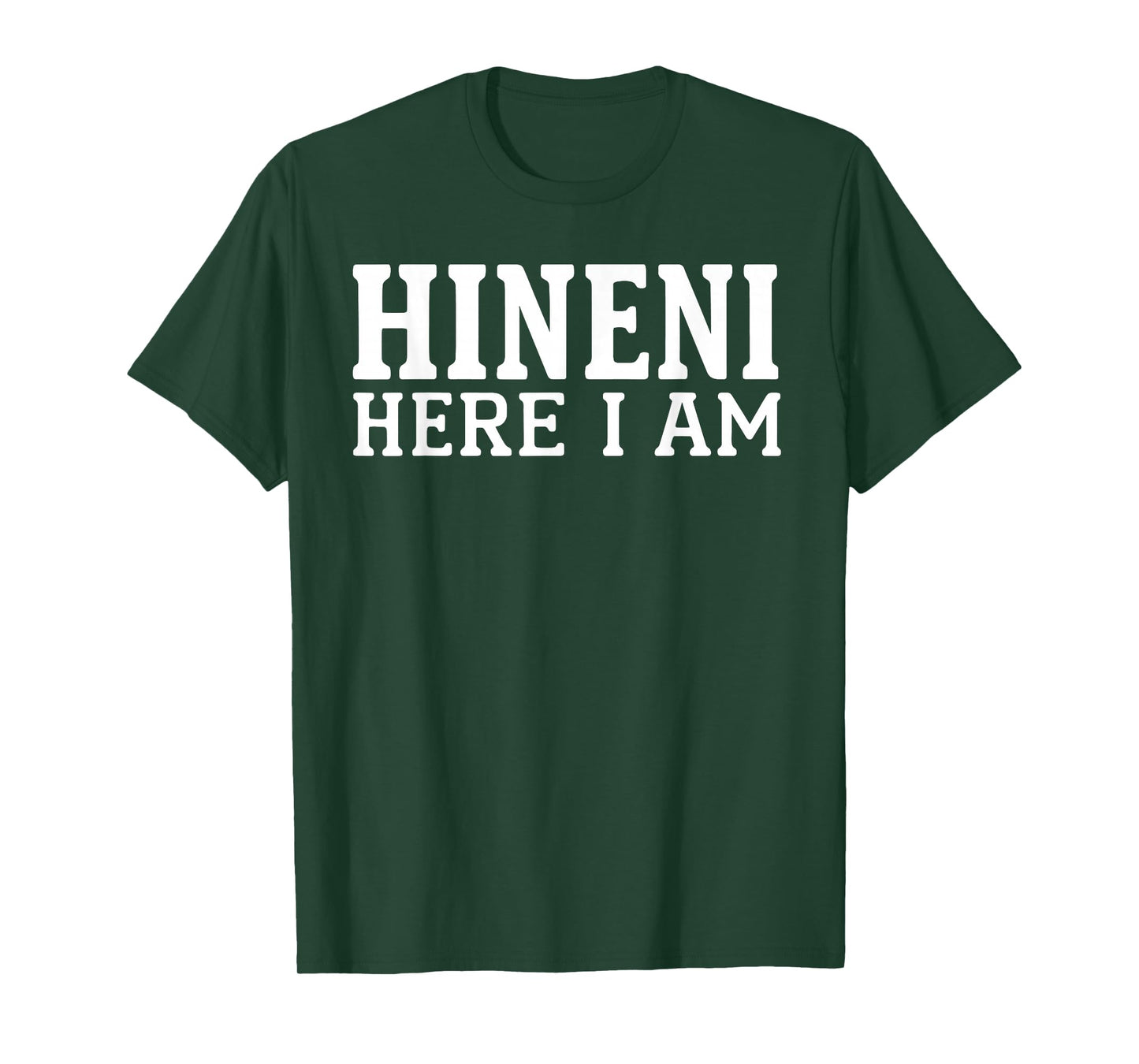 Hineni Here I Am Christians Hebrew Word T-Shirt