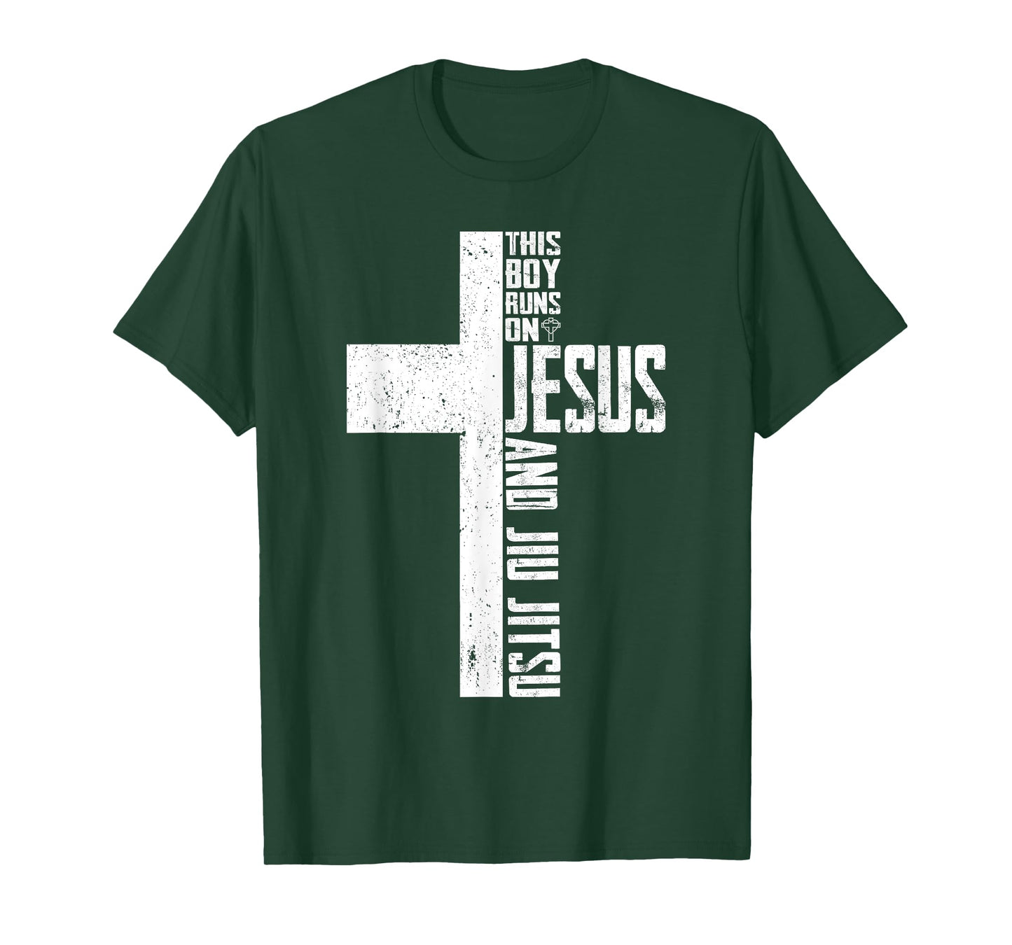 This Boy Runs On Jesus And Jiu Jitsu Christian T-Shirt