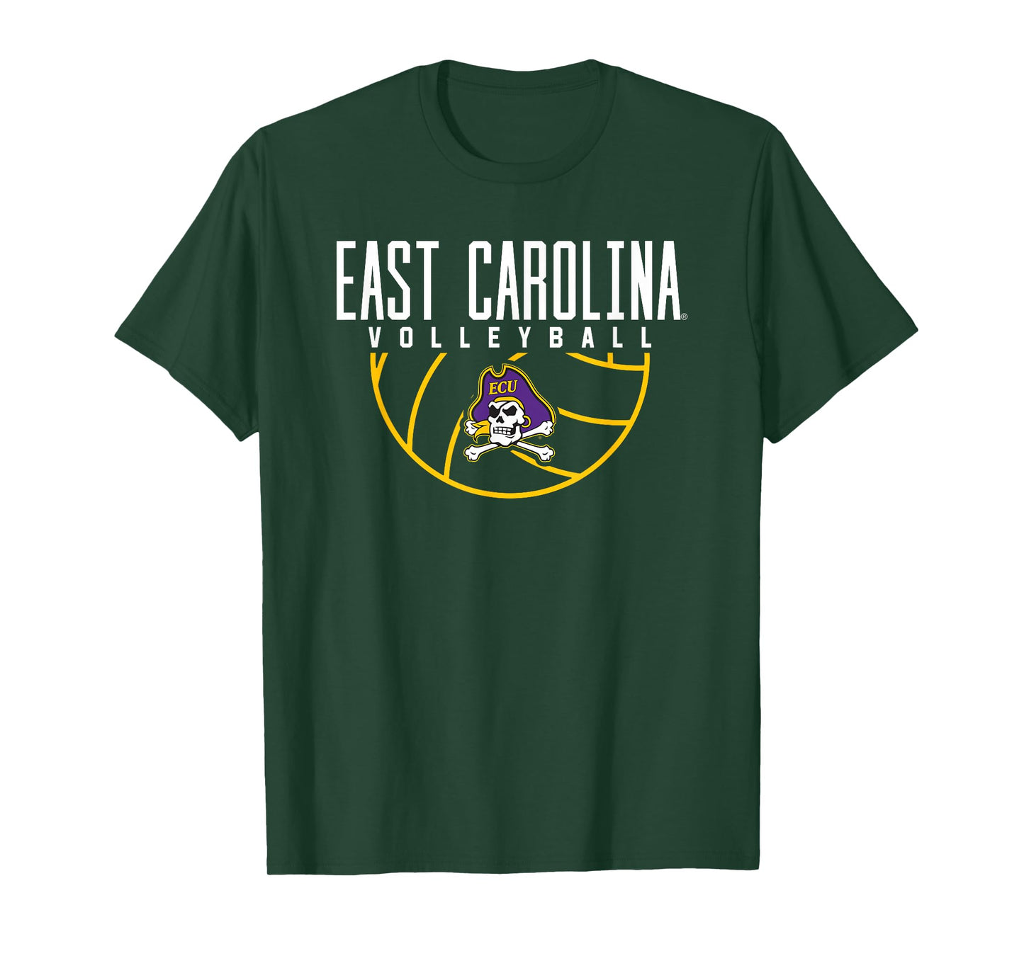 East Carolina University ECU Pirates Volleyball Arch T-Shirt