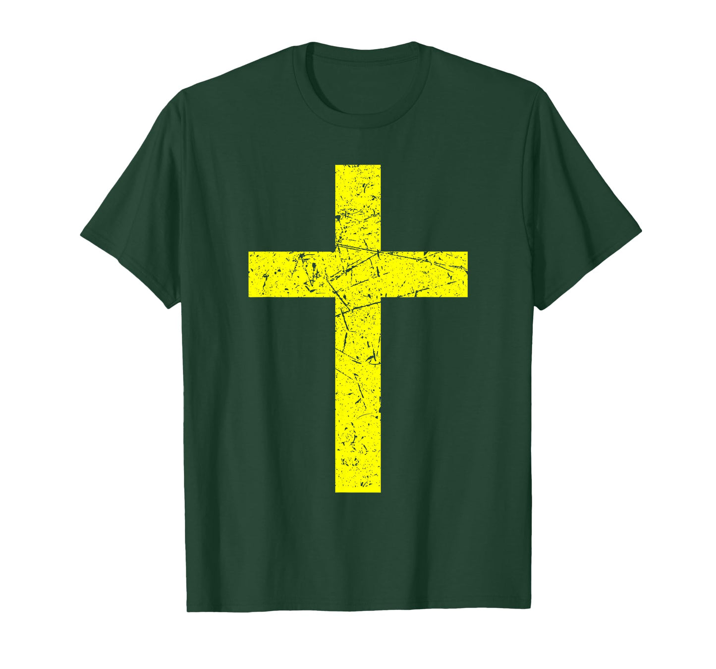 God Jesus Cross Christian Yellow T-Shirt