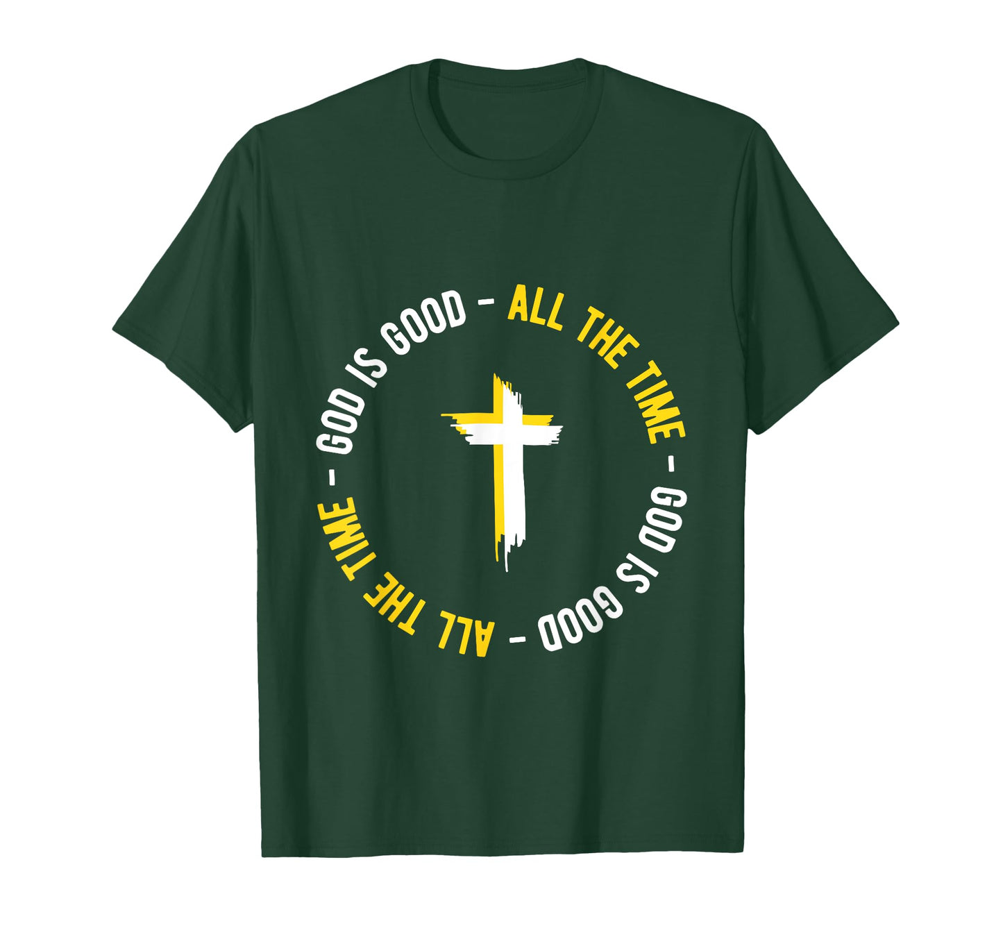 God is Good All The Time Christian Cross Faith Design T-Shirt
