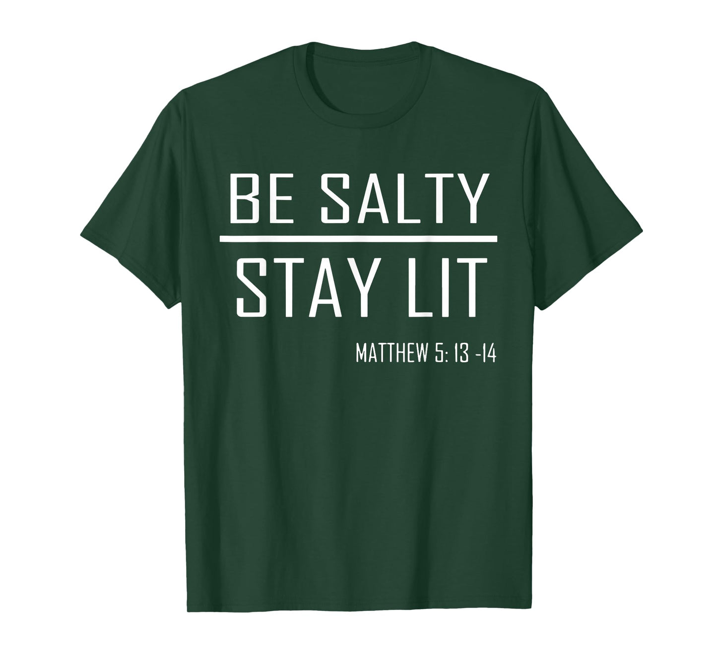 Retro Be Salty Stay Lit Matthew 5:13-14 Christian Women Men T-Shirt
