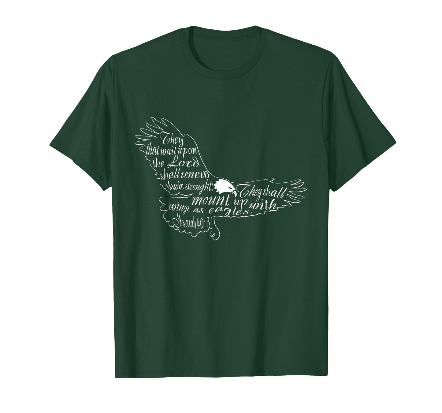 They That Wait Upon The Lord Eagle Religious T Shirt