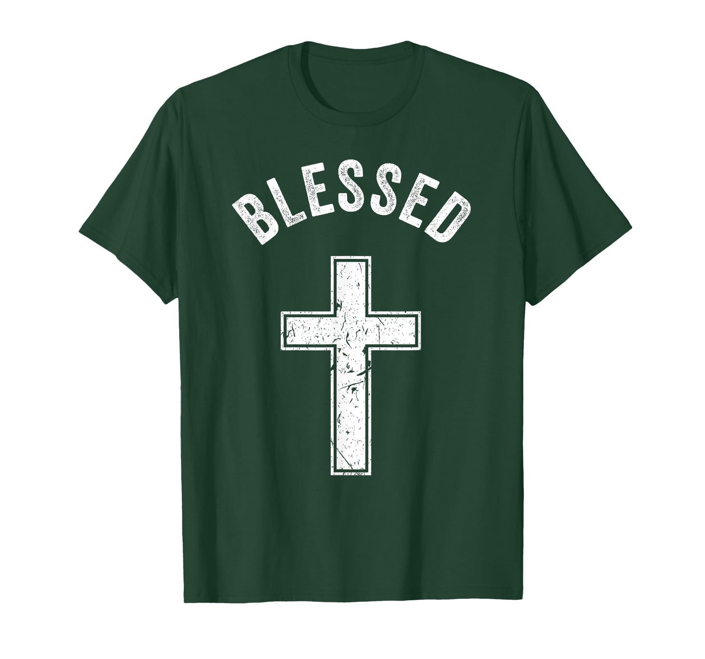 Vintage Blessed Christian Faith Cross Jesus Lover Spiritual T-Shirt