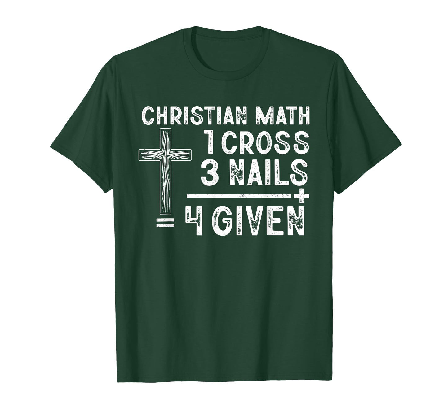 Christian Math Funny Christ Follower Religion Math Lover T-Shirt