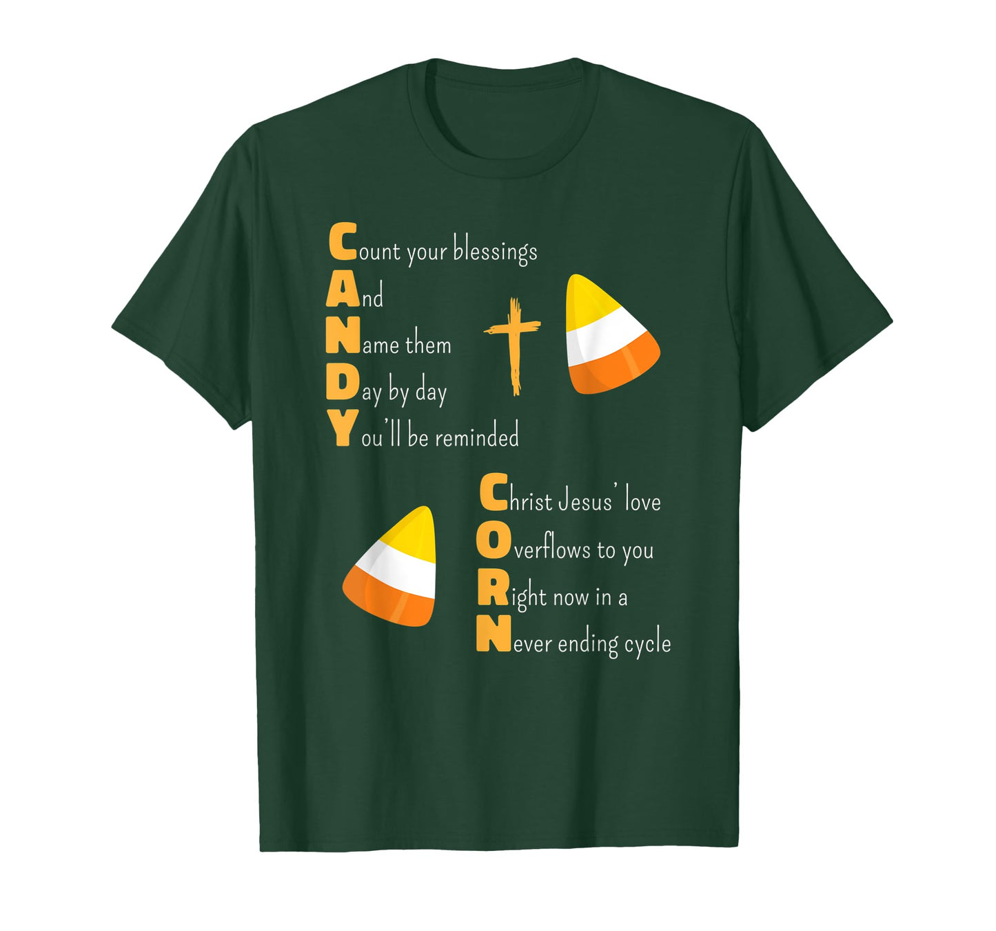 Christian Candy Corn Halloween Jesus Loves Boys Girls Kids T-Shirt