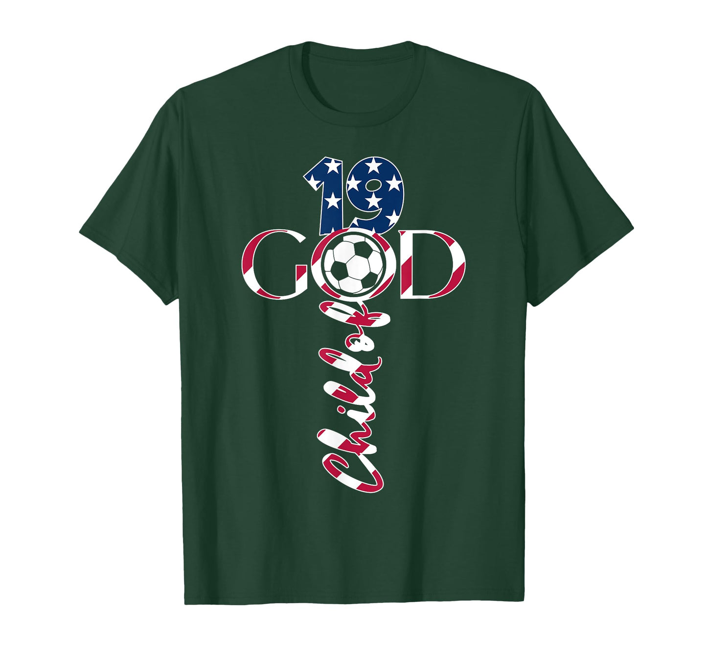JESUS 19 YEARS CHILD OF GOD SOCCER 19TH BIRTHDAY T-Shirt