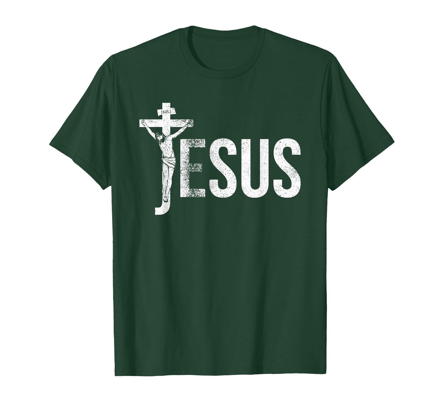 Vintage Jesus Christ On Cross Crucifixion Crown Of Thorns T-Shirt