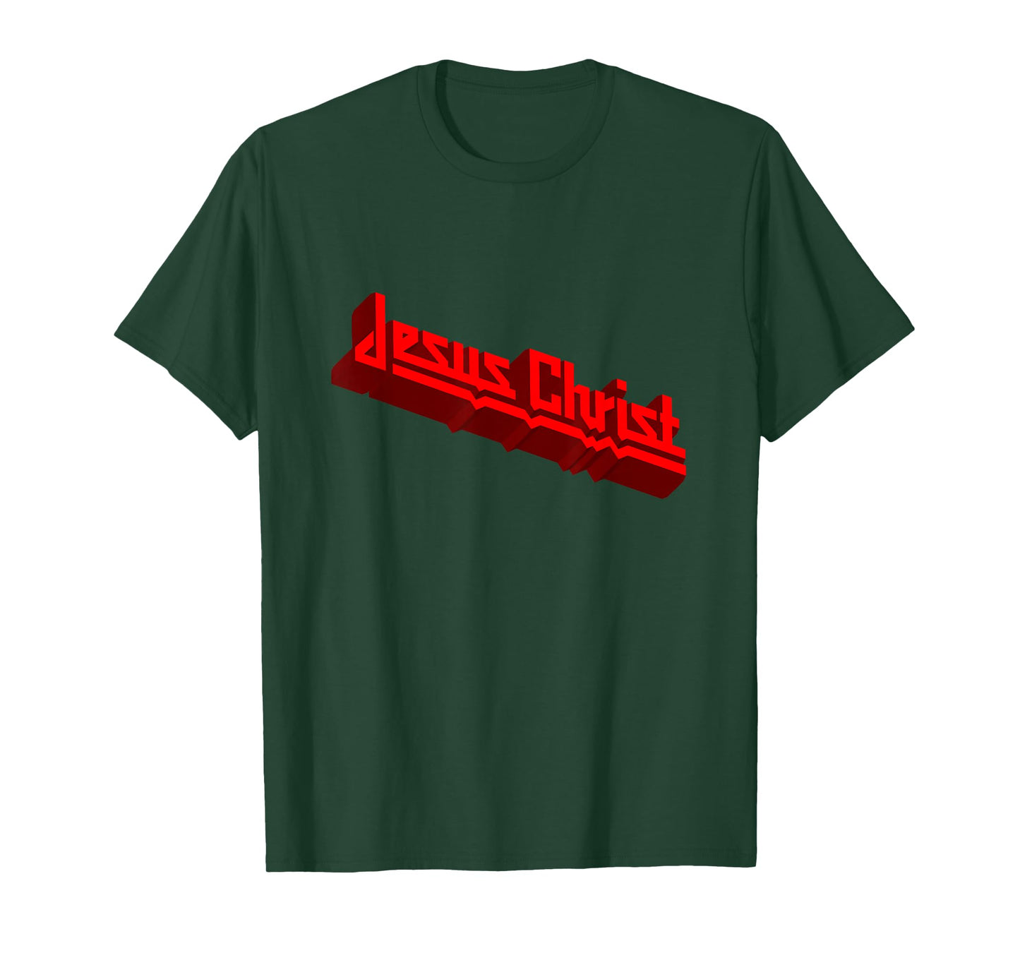 Heavy Metal Jesus Christ in the Judas Priest Style T-Shirt