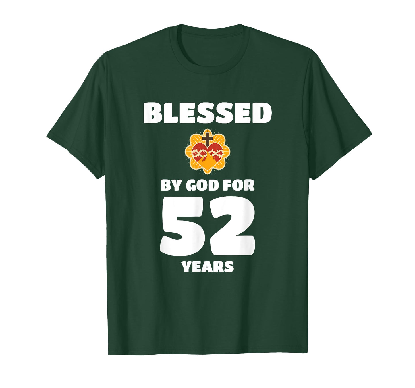 Blessed by God 52 Years Birthday Celebration T-Shirt