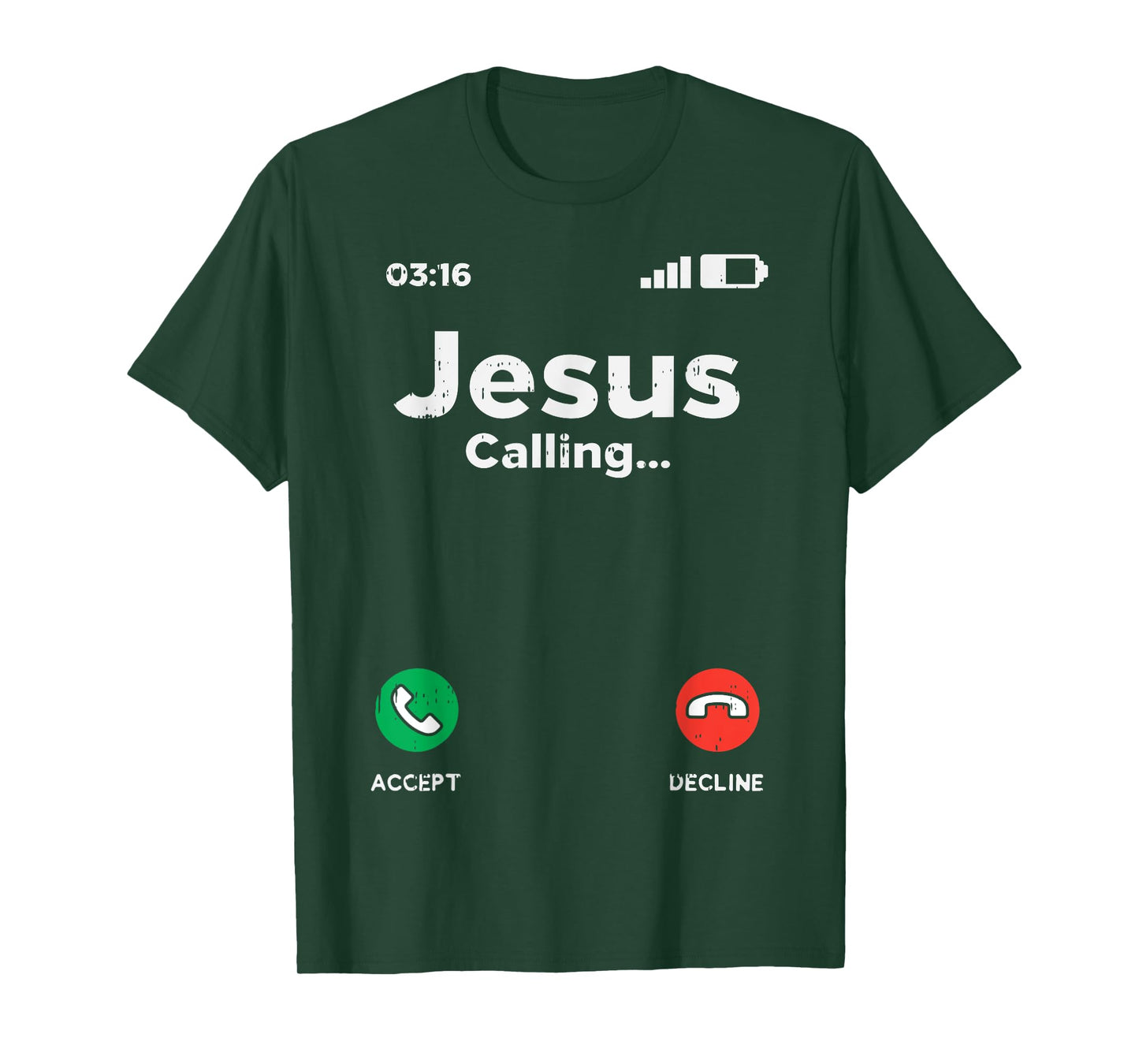 Jesus Calling God Christ Faith Religious Christian Gift T-Shirt